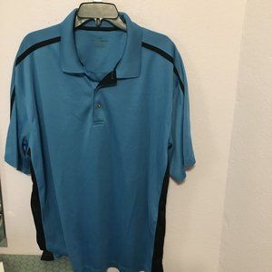 XXL blue/black sharp polo